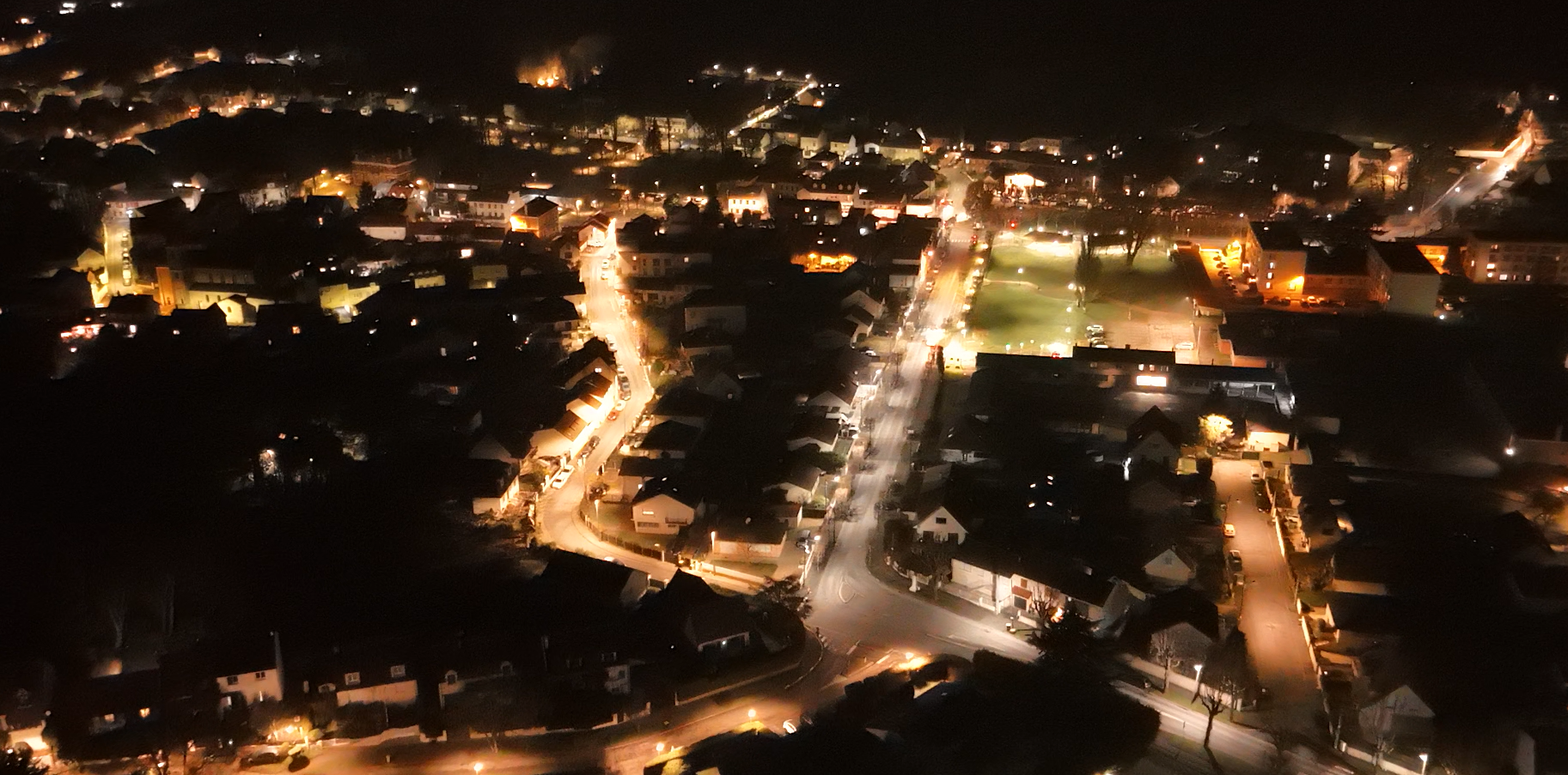 Entrepôt logistique avec éclairage LED